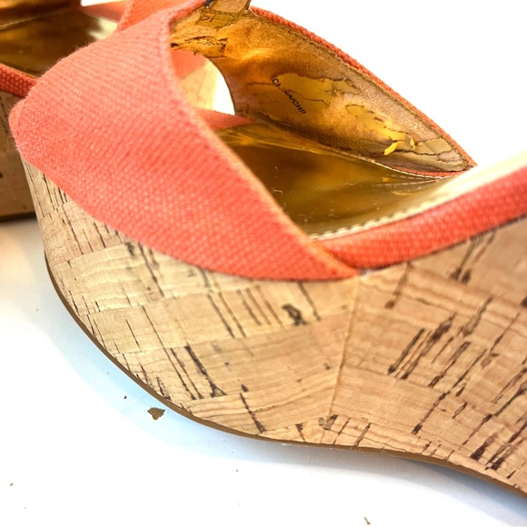 COACH Coral Cork Wedge Platform Sandals - Picture 11 of 13